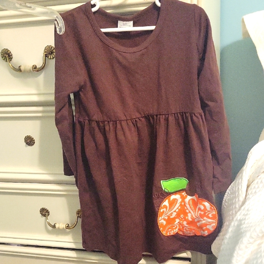 Girls Fall Pumpkin 2 Piece Set - VGUC